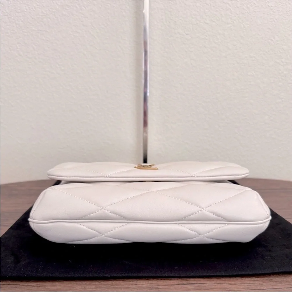 🌟🎉MINI WHEEL🌟🎉 SAINT LAURENT Le 57 Flap YSL Lambskin Leather Shoulder Bag - Picture 6 of 8